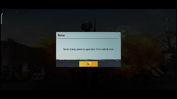server is busy, please try again later.Error code:db-error    /BGMI