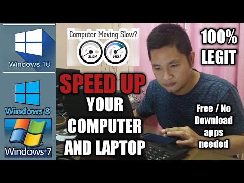 PAANO PABILISIN ANG COMPUTER HOW TO SPEED UP YOUR COMPUTER (WINDOWS 7, WINDOWS 8, WINDOWS 10)