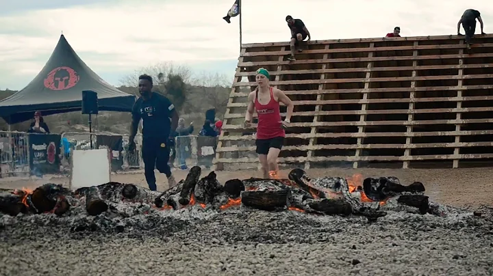 Alyssa Hawley Spartan USA World Champ Fire Jumps for the Finish