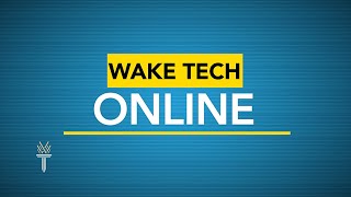 #WakeTech #Online