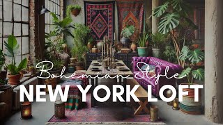 New York Loft Meets Boho Decor Interior Design Fusion