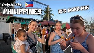 FOREIGNERS LOVE CHEAP FILIPINO STREETFOODS | Bars and Eira