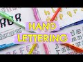 HAND LETTERING ideas for beginners 😍 DIFFERENT HANDWRITING STYLES for NOTES and BULLET JOURNAL🥰