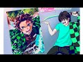 Tanjiro Kamado full drawing tutorial with watercolour |Demon slayer: #watercolour #Demon slayer #art