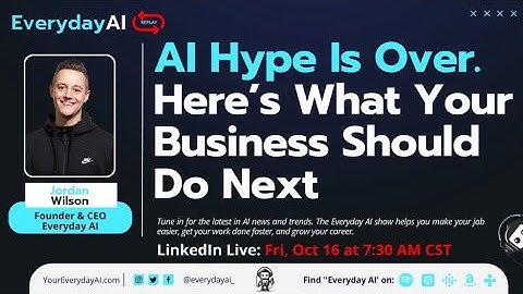 AI Hype Is Over—Here’s What Your Business Should Do Next (Replay)