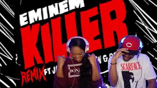 FIRST TIME HEARING EMINEM "KILLER" REMIX FT. JACK HARLOW & CORDAE REACTION| Asia and BJ