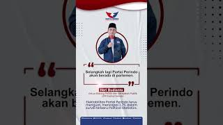 Elektabilitas Terus Menguat, Selangkah Lagi Partai Perindo Akan Berada di Parlemen