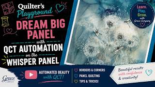 Quilting the Whisper Panel with QCT Automation | Borders, Corners & Panel Quilting Tips