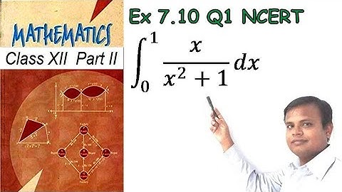 Integrals Exercise 7.10 Q 1 NCERT Class XII | IIT JEE