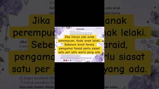 Jika tiada anak lelaki, pengamal faraid perlu siasat satu per satu waris yg ada sebelum kira2 faraid