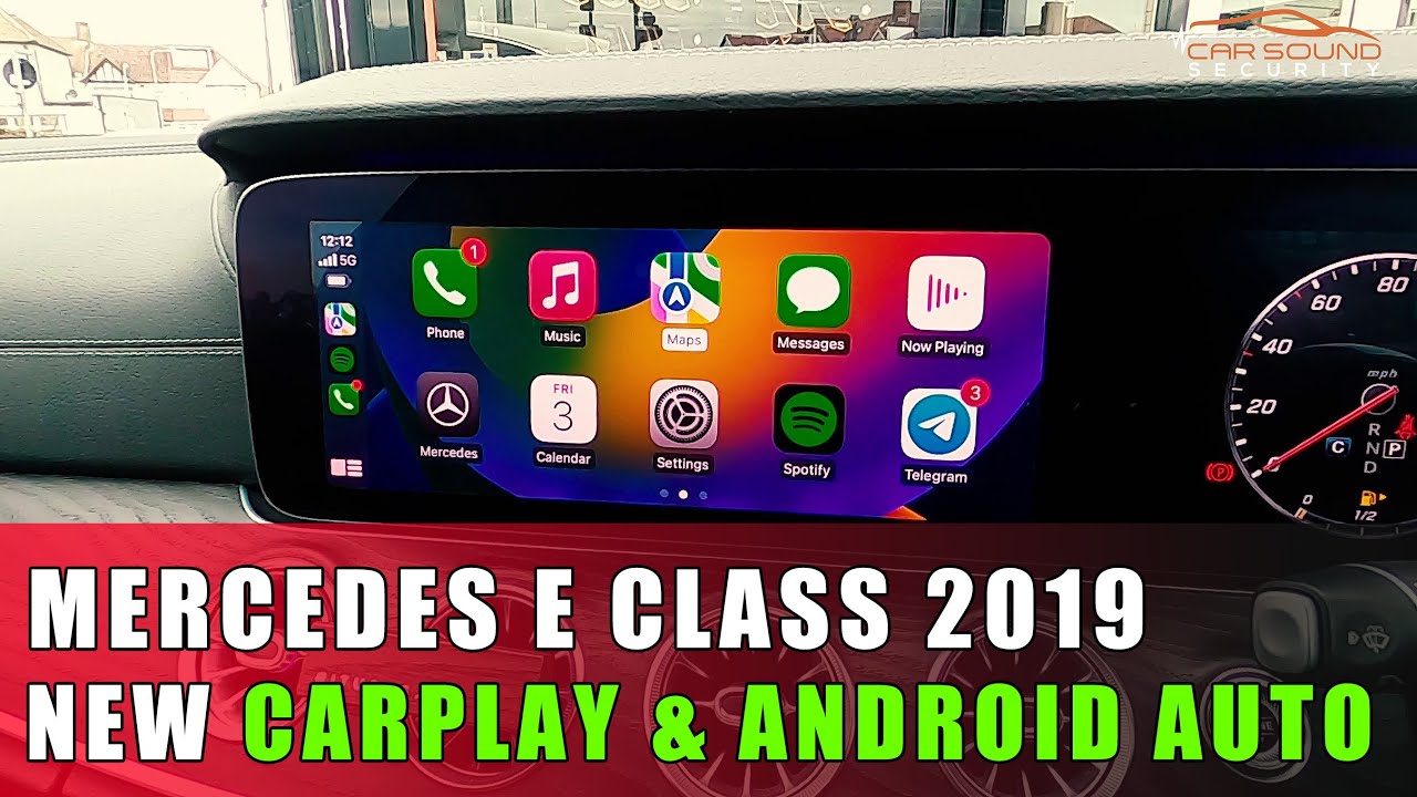 Mercedes E Class 2019 Wireless Carplay & Android Auto on Original Screen YouTube