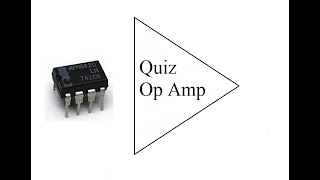 Solving Quiz- Operational Amplifier