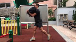Bag Zercher Alternating Jump Lunge