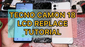 Tecno camon 18 broken lcd fix 100%