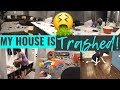 ALL DAY CLEAN WITH ME 2019 | *COMPLETE DISASTER* CLEANING MOTIVATION | WHOLE HOUSE CLEANING