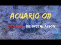 Acuario O11 instalación y aclimatación de medusas Invertidas