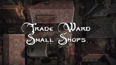 Animated Dungeon Maps - TRADES WARD Small Shops battle map