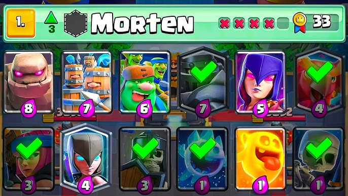 Best Mortar Card Evolution Decks In Clash Royale - Gamer Tweak