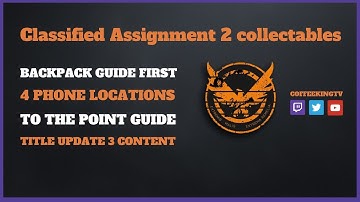 The Division 2 - Classified Assignment 1 - All collectables guide - National Bond Armory