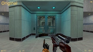 Half-Life 1 - High Definition Weapon Models vs Standard Weapon Models
