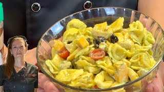 Quick and Easy Chicken and Cheese Tortellini salad