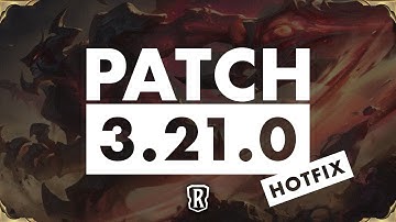 Patch 3.21.0 HOTFIX in 40 seconds | Legends of Runeterra | Hotfix Balance Patch