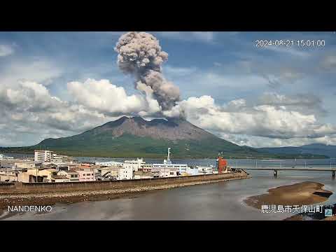 桜島 連続噴火 2024年8月21日|株式会社南電工