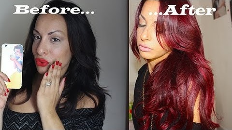 Capelli ROSSO MAGENTA Senza DECOLORAZIONE! red hair without bleach