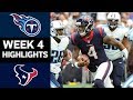 Titans vs. Texans | NFL Week 4 Game Highlights