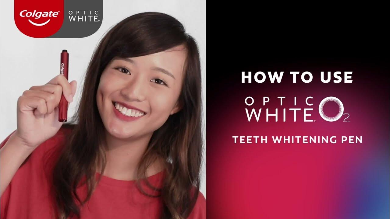 How to use Teeth Whitening Pen Colgate Optic White O2 Teeth Whitening