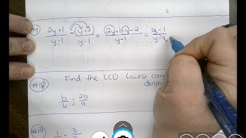 Lesson 11-4 Adding & subtracting rational expressions Part 1