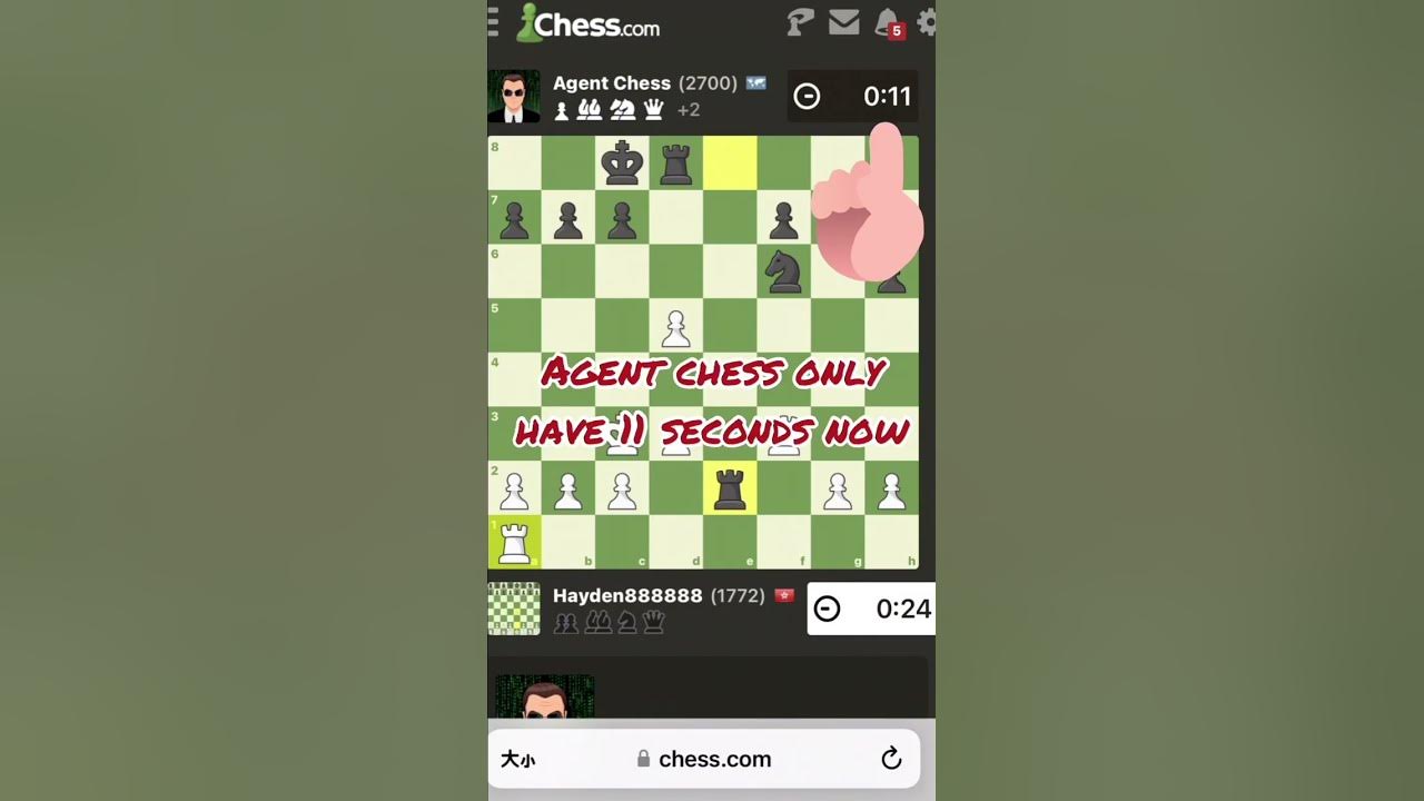 How to win Agent Chess (elo: 2700) #chess #chessshorts #chessbot  #chesstricks #chessgame #chesscom 