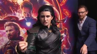 Tom Hiddleston Surprises Fans Dressed As Loki | Avengers: Infinity War