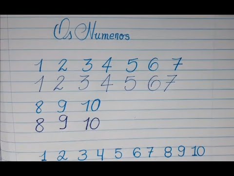 Vídeo: Como Escrever Números Bonitos