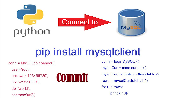 Cách kết nối với cơ sở dữ liệu MySQL