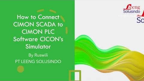 How to Connect CIMON SCADA to CIMON PLC Software CICON Simulator