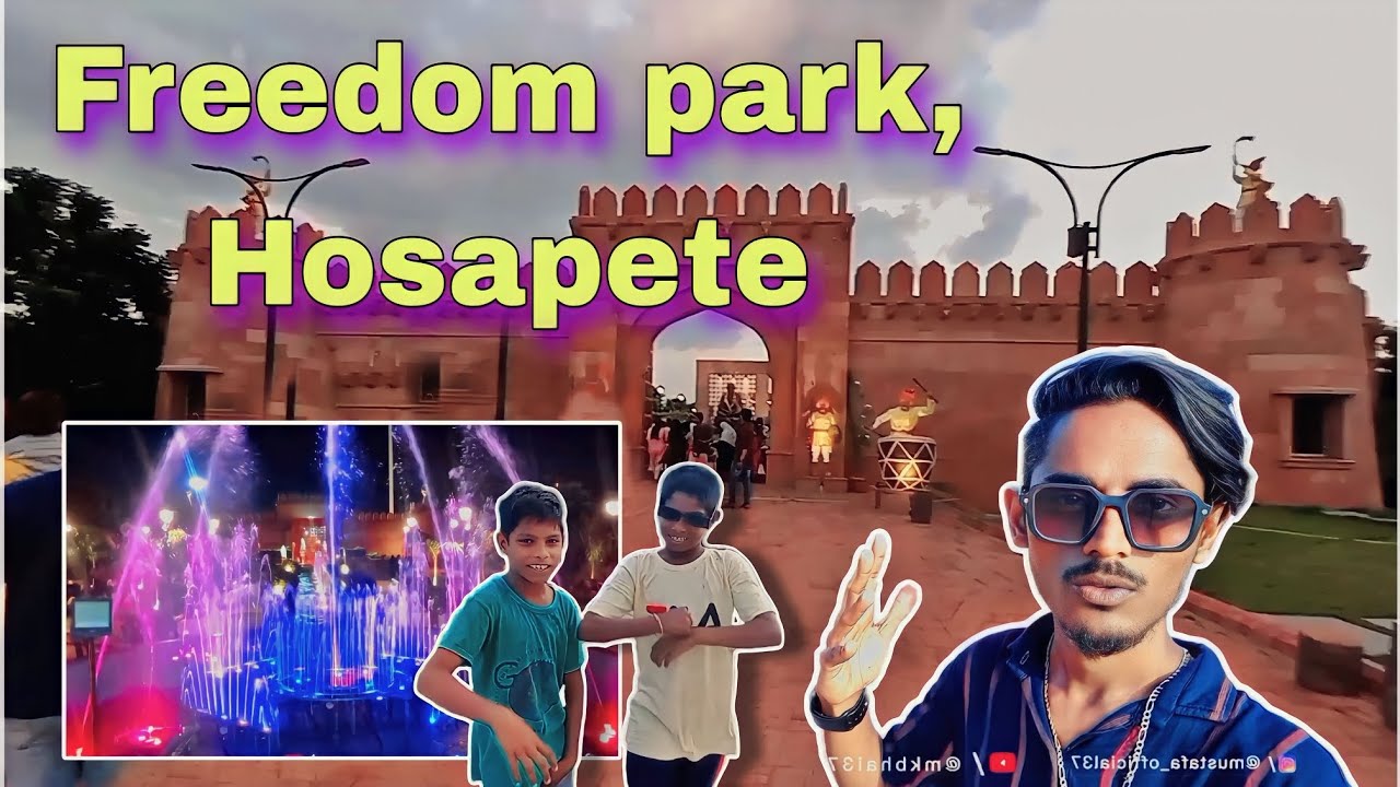 Freedom Park Hosapete l Vijayanagara Tourist destination near Hampi Sightseeing || new park ||