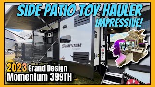 2023 Grand Design Momentum 399TH | Side Patio Toy Hauler is VERY Impressive!