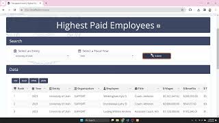 Highest Paid Employees - Transparent Utah