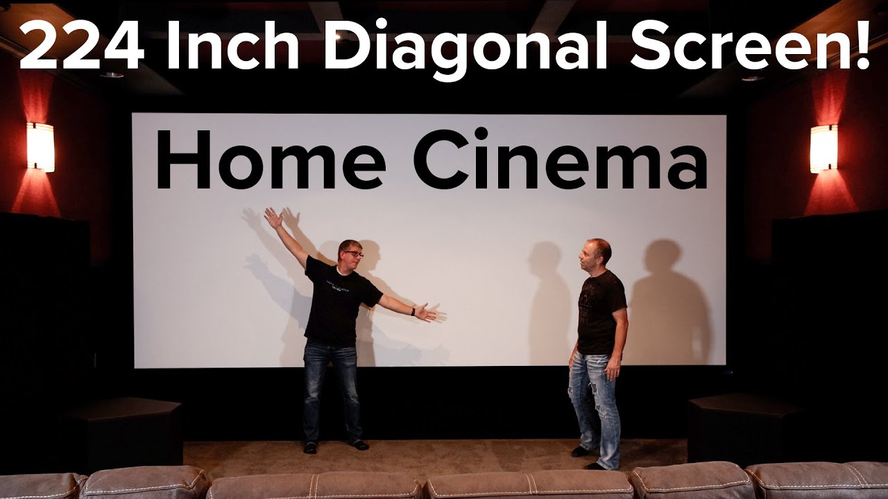 MASSIVE Home CINEMA with 224 Diagonal Screen with Christie projector! -  Seaton, JTR, PSA 