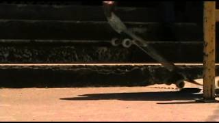 Skateboarder FAILS on Yellow Handrail