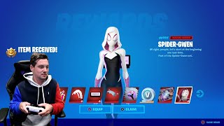 LEVEL 101 Unlocking TIER 100 Battle Pass Skin SPIDER-GWEN Marvel Battle Pass Skin UNLOCKED