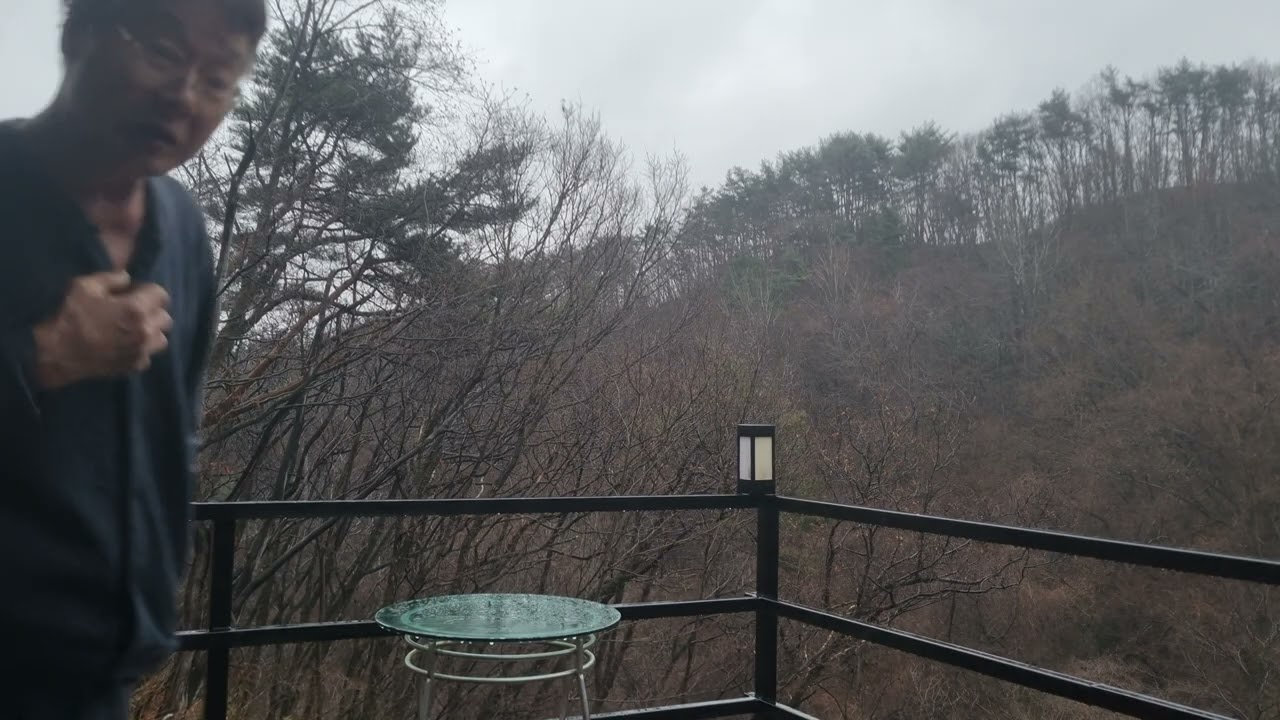 [ASMR]비오는 지리산자락아침.봄비 소리좋다