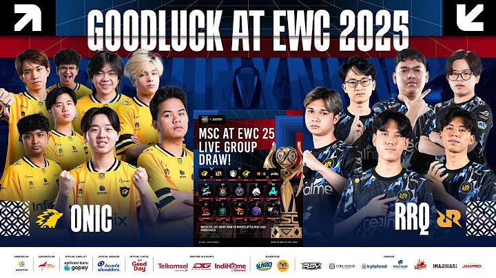 LIVE GROUP DRAW MSC WILDCARD FINALS | MSC x EWC 2025 RRQ HOSHI ONIC