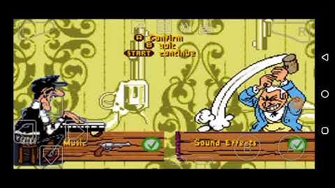 Lucky Luke: Wanted! (GBA) Options