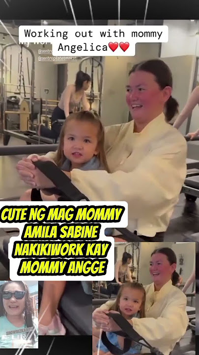 MOMMY ANGELICA AND AMILA WORKOUT  #shortvideo #cctto