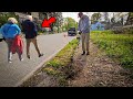 Couple Uses STREET Rather Than This MESSY SIDEWALK | They Thank Me For CLEANING It Up!