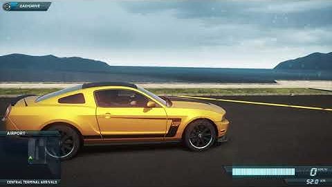 NFS Most Wanted 2012 | Terminal Velocity | Ford Mustang Boss Stock max speed & Upgraded max speed