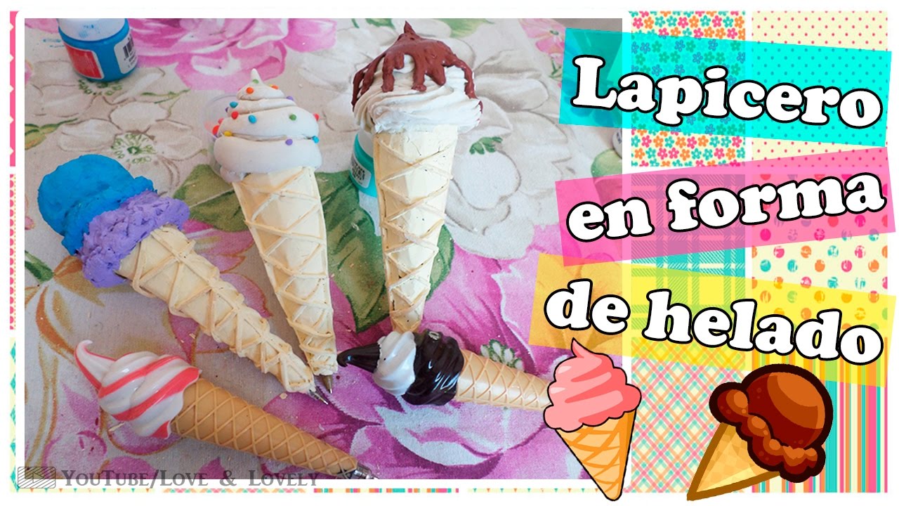 DIY| Haz un lapicero en forma de helado | 🍧🍨🍦🍧🍨🍦 - YouTube