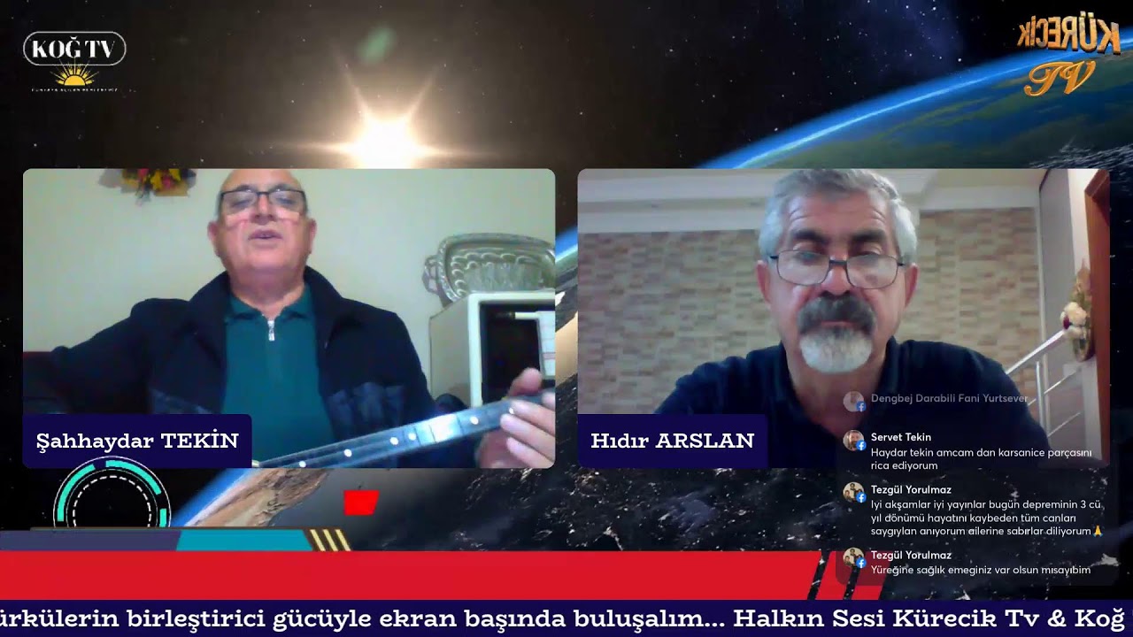 Şah Haydar TEKİN   & Hıdır ARSLAN  ile Vengê Welatî konuk Süleyman GÜZEL